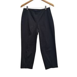 Piazza Sempione Audrey Capri Pants 42 IT Women’s Cotton Black Stretch US 6